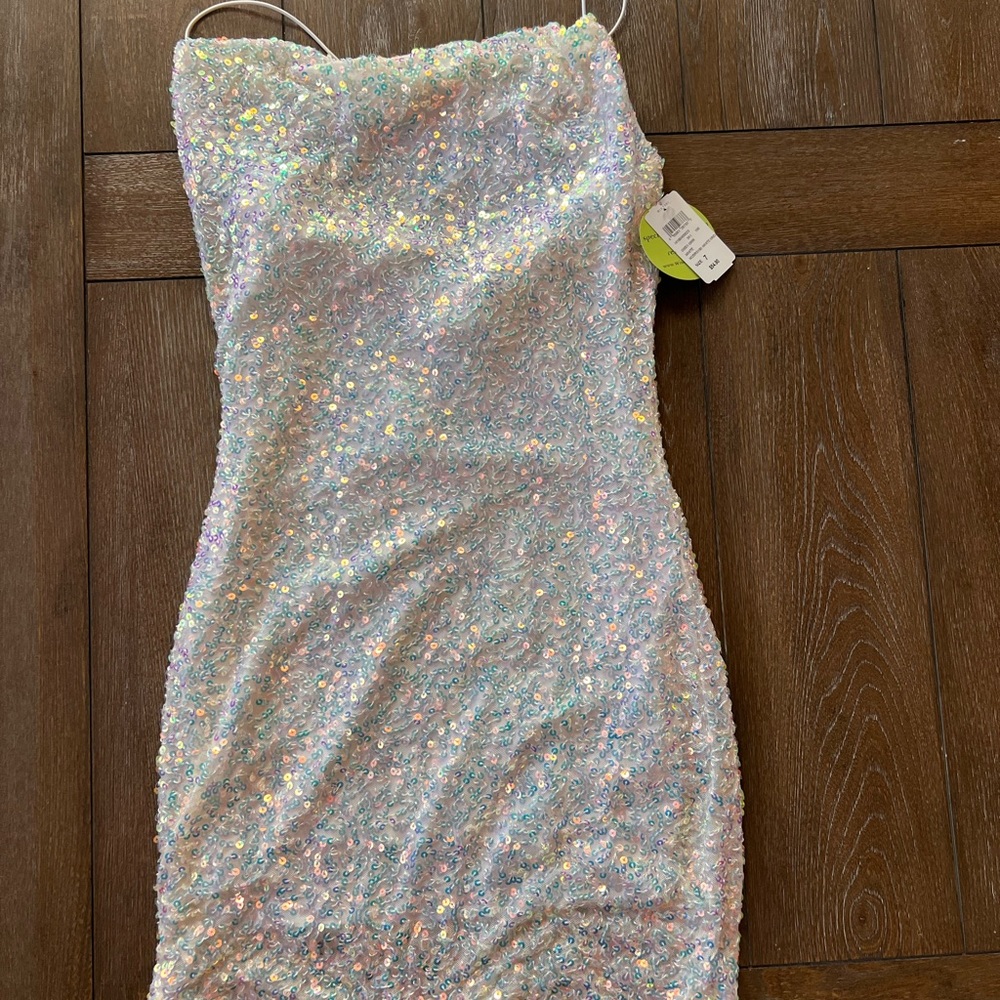 Windsor Iridescent Sequin Mini Dress